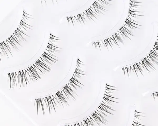 Eyelashes - Natural - 5 pairs - Shape Annie - Black