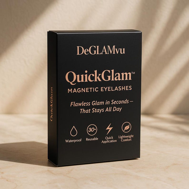QuickGlam Magnetic Eyelashes: Reusable, Glue-Free False Lashes