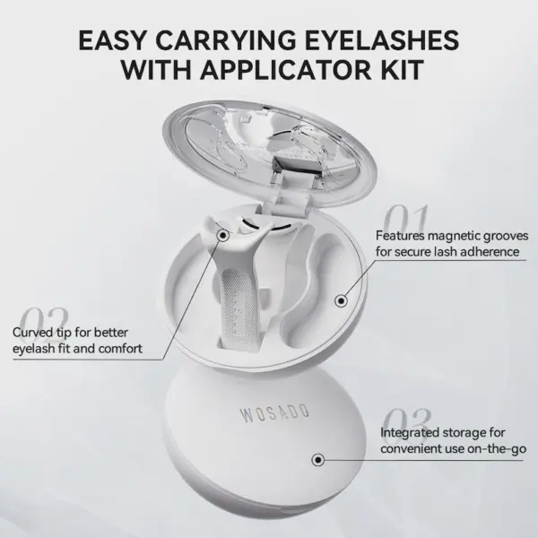 Wosado Korean Style Magnetic Eyelashes: Natural, Glue-Free Lashes
